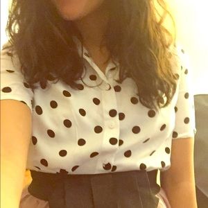 H&M polka dot blouse