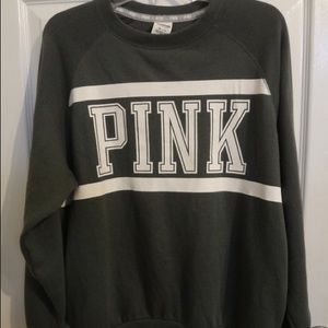 Grey and white pink sweater