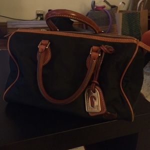 ⭐️Lowest Price ⭐️ Black nylon satchel with leather