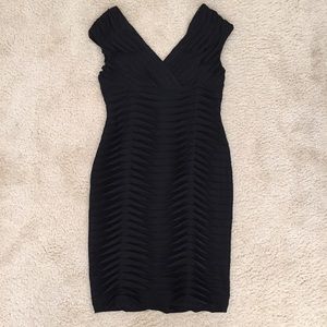 Adrianna Papell Black Fitted Dress