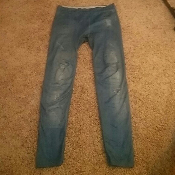Jean print leggings