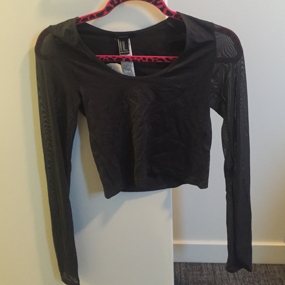 Forever 21 long sleeve crop top