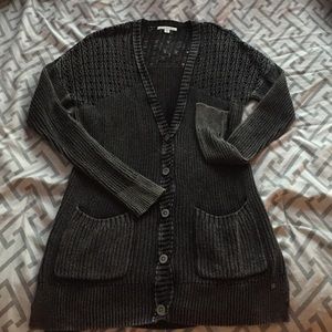 Black cardigan