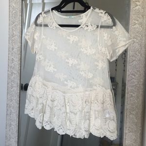 White lace blouse