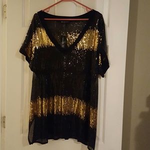 International Concepts Sequined Top