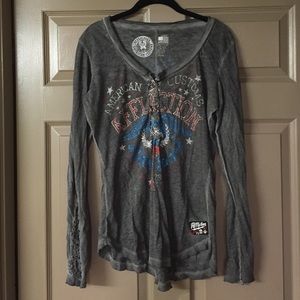 Affliction, long sleeved top