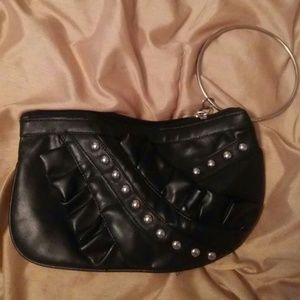 Black Mini Wrist Handbag/Clutch
