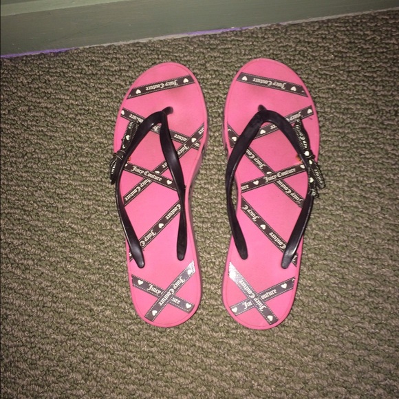 Juicy Couture Wedge Flip Flops