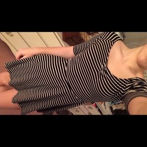 Striped skater dress
