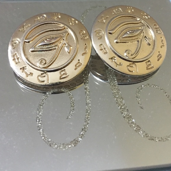 Big Stud Gold Egyptian Earings