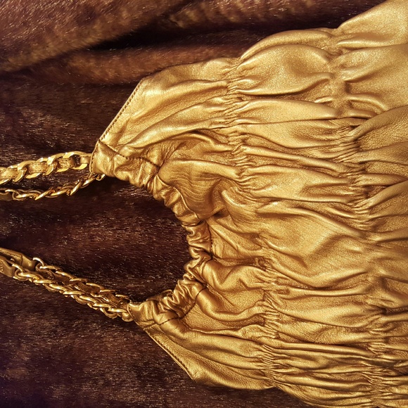 MICHAEL KORS   Matte Gold Purse