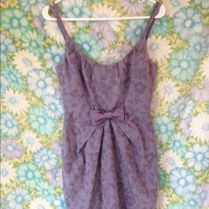 Anthropologie pale purple cocktail dress