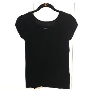Banana Republic XS Black short sleeve knit