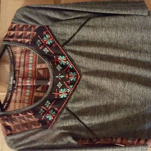 NWOT Miss Me 3/4 Length Shirt