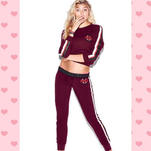 PINK Victoria's Secret Other - 🆕 Pink Victoria's Secret Maroon Set.