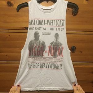 Biggie tupac round tank