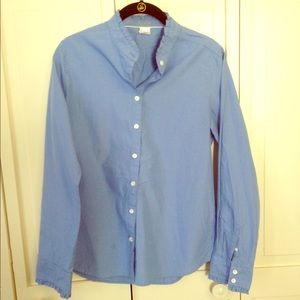 J. Crew Light Blue Women's Button Down