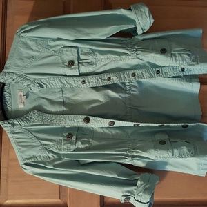 NWOT Dress Barn 3/4 length Button up Blouse