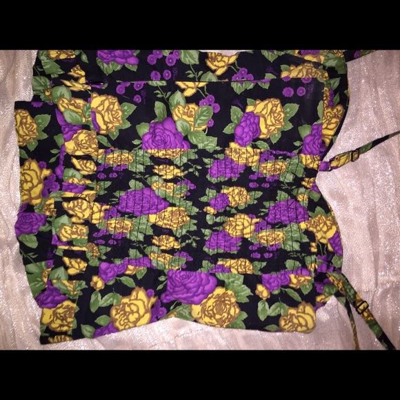 💐Guess black flower print corset! - Picture 2 of 4