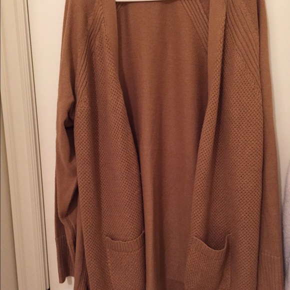 Mustard Brown Long Cardigan (NWOT)