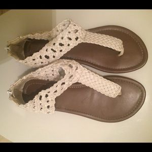 White Crotchet Sandals