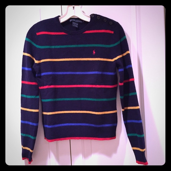 Ralph Lauren crew neck sweater. Preppy look!!