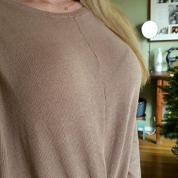 RESERVED Coffee Knot Front Knit Tunic - Picture 2 of 4