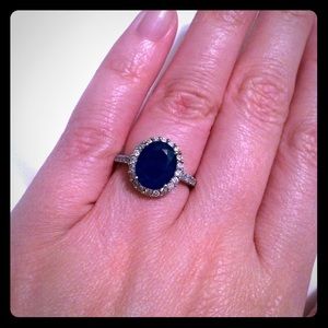Real! Sapphire & diamond ring