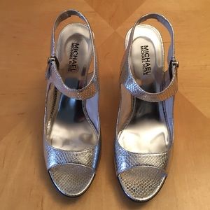 Michael Kors open toe high heels