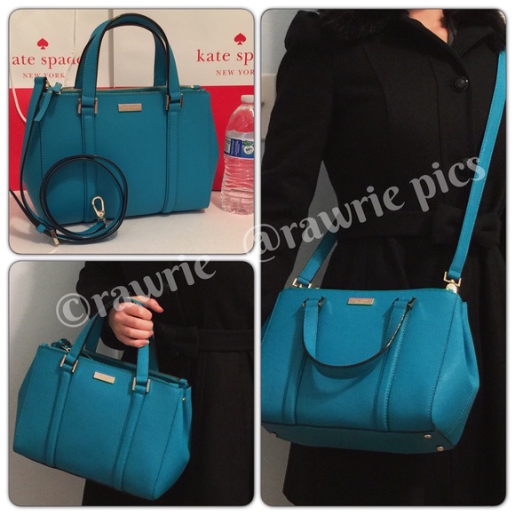 kate spade Handbags - WEEKEND SALE New Kate Spade blue leather Satchel