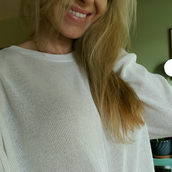 RESERVED Ivory Knot Front Knit Tunic - Picture 2 of 4