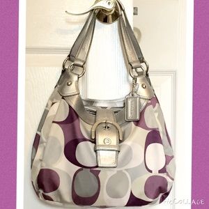 Purple and Silver Coach Purse!!!