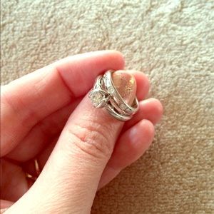 Hearts on Fire diamond wedding / engagement set