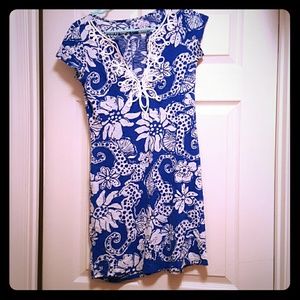 Blue and white Lilly dress