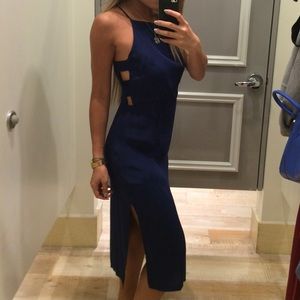 Navy Cutout Dress