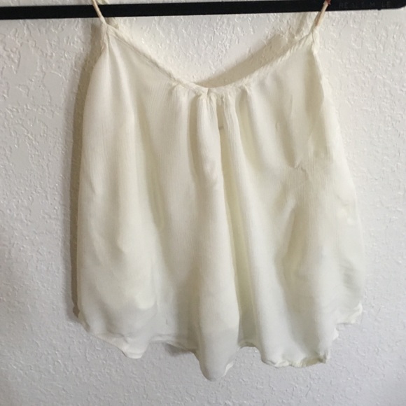 off white roxy flowy tank