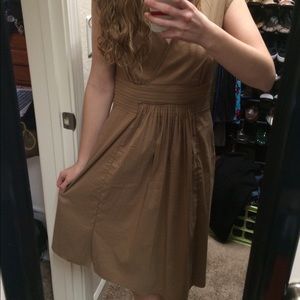 BCBG MaxAzria tan midi dress size 6