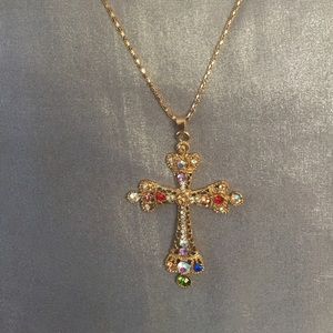 Cross of Many Colors Pendant