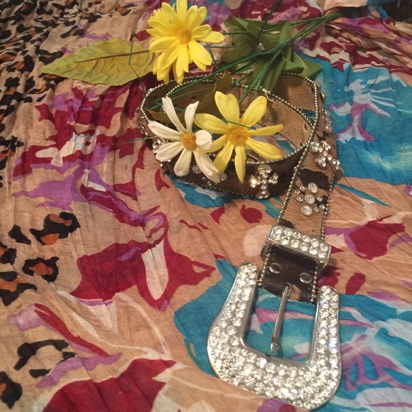 Authentic Woman Western Style Bling Belt