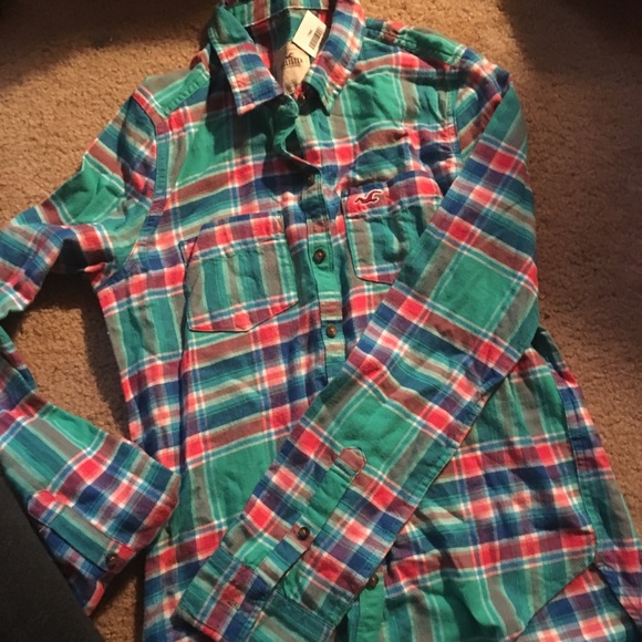 Green plaid flannel