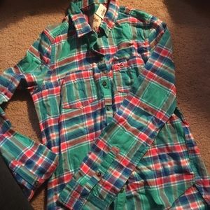 Green plaid flannel