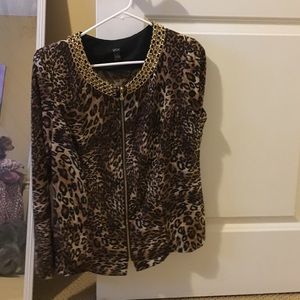 Leopard print jacket