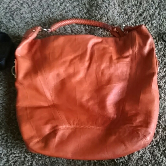 Orange Adrienne vittadini leather bag