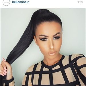 BELLAMI HAIR VIBRANT RED 20 inch CLIP PONYTAIL