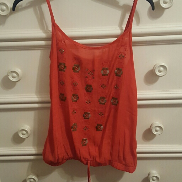 Maurices top, with gold accents