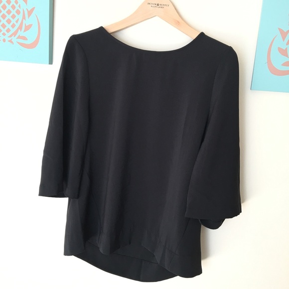 NWT DKNY Silky loose fit Blouse Top XS