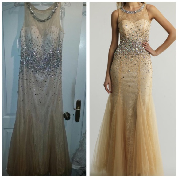 BRAND NEW LACE MERMAID PROM DRESS