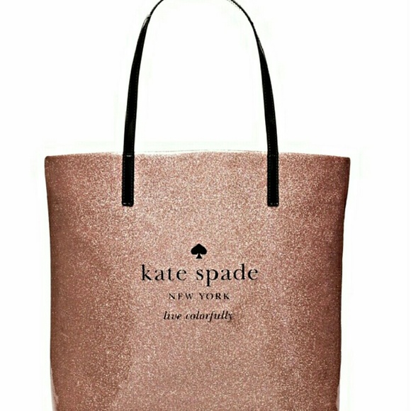 Brand New Kate Spade Holiday BON Shopper Rose Gold
