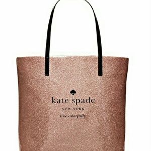 Brand New Kate Spade Holiday BON Shopper Rose Gold