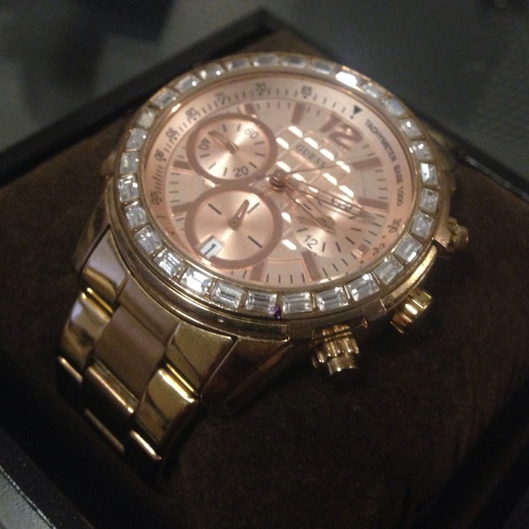 Rose Gold Guess Watch